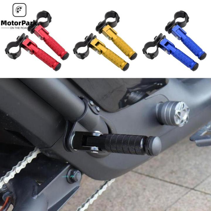 thumbnail image 2 of CNC Aluminum Motorcycle Part Universal Pedals Folded Footrest Footpeg Motorcycles Mopeds 2 of 12
