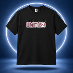 Mens Plus Size You Are Limitless Letter Graphic Quick Dry Crew Neck Sports T-Shirt OM313