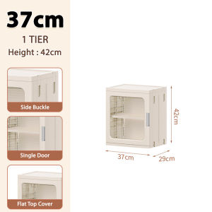 Worthbuy Stackable Organizer Box Foldable Storage Box Shoe Cabinet Storage With Wheel Kotak Lipat Kotak Baju 收納盒