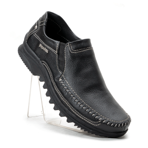 Sepatu Pria Casual Slip On Kulit Rajut Moccasin Fordza 301
