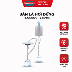 Bàn Là Hơi Đứng Sunhouse SHD2109 - Thiết Kế Ủi Treo Ủi Nằm 2in1 Đa Năng - Bảo Hành 12 Tháng