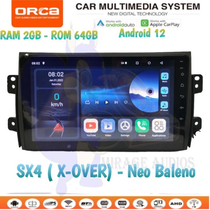 promo!! Head Unit Android Orca Eco Series Carplay Suzuki Sx4 Xover