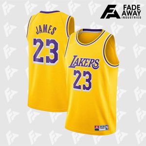 JERSEY BASKET LEBRON JAMES #23 LOS ANGELES LAKERS KUNING