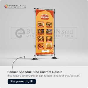 PRINT CETAK SPANDUK BANNER ANEKA MACAM GORENGAN CUSTOM DESAIN
