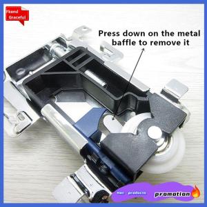 Fkend Trượt tủ quần áo cửa phần trên dưới xuống bánh xe Runner Hướng dẫn Kit side-gắn treo trượt ròng rọc mở bánh xe cho tủ