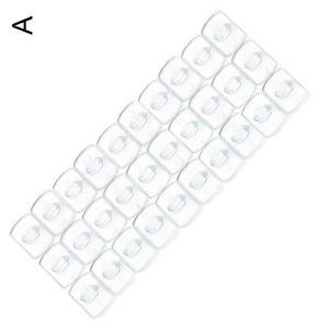 【On Sale】6/20Pcs Transparent Small Hook Seamless Self-adhesive Cable Clamp Wall Hook Kitchen Bedroom Towel Key Plastic Rack