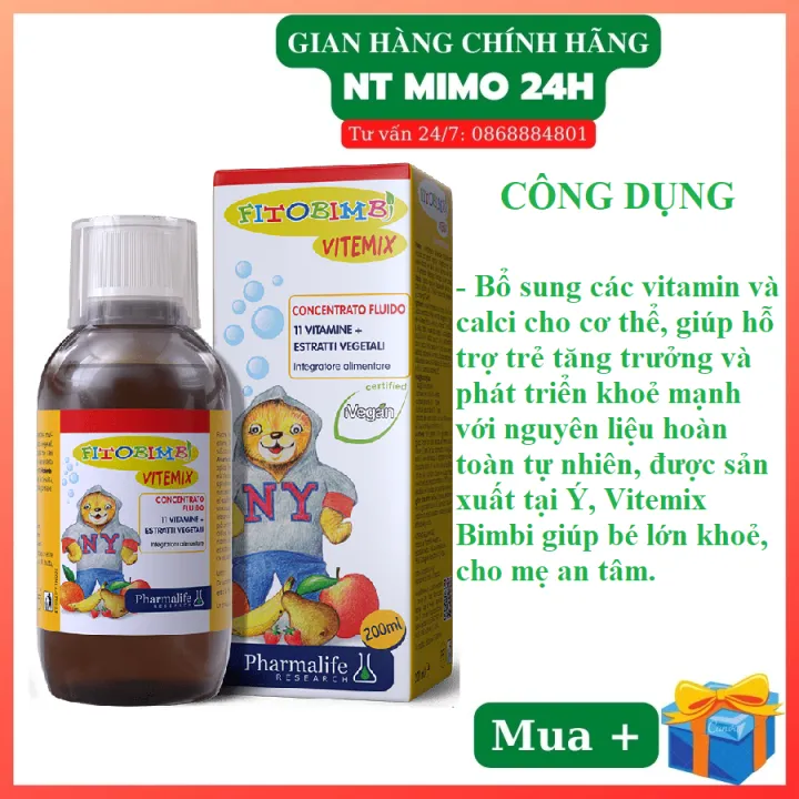 Fitobimbi Vitemix Bổ Sung Vitamin Và Khoáng Chất Giúp Bé Phát Triển Toàn Diện