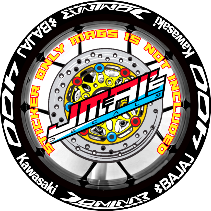 Dominar Sticker (Sticker Only) Kawasaki Bajaj Dominar 400 Mags/Rim Decal/Sticker (pair ...