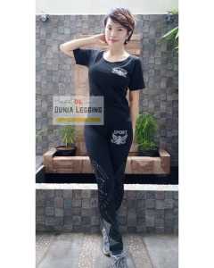 Dunia Legging Ols- Setelan Celana Atasan Sport senam/ aerobic/ yoga/ zumba 9802 Olahraga