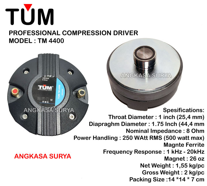 Driver Tweeter TUM TM4400 ORIGINAL TM 4400 Model Drat Grade A