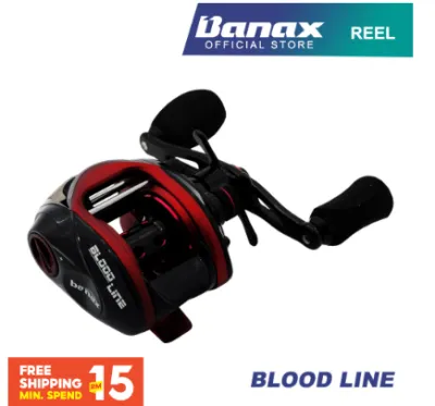 Banax Blood Line Baitcasting Fishing Reel Left/Right Handle Max Drag 4kg