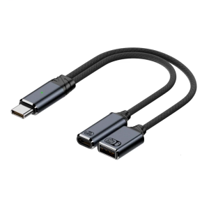 อุปกรณ์ USB USB ตัวผู้ USB ที่มีประสิทธิภาพชนิด C ตัวเมีย100W คีย์บอร์ดสายชาร์จสำหรับความเร็วสูง