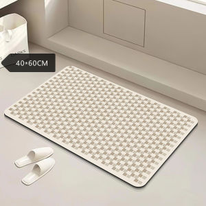 SunnyLife พรมห้องน้ำ พรมเช็ดเท้า นุ่มสุดฟิน พรมปูพื้นห้อง พรมดักฝุ่น 60x40ซม 3 สี พรม ซับน้ำได้ดี