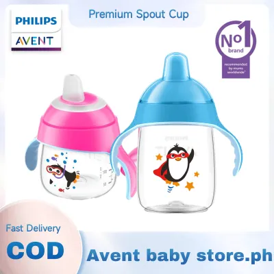 [ BUY 1 TAKE 1 ] Philips AVENT Premium Spout Cup 12M+ Baby Bottle With Straw For Baby 9oz Feeding Bottle With Handles 6m+ 12m+ 18m+ Boy Training Cup With Straw Bottle Feeding For Baby With Straw Baby Straw Tumbler Straw Cup18m+ Hard Spout Cup 12oz