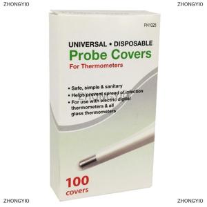 [COD] ZHONGYI0 100Pcs/set Digital Thermometer Probe Cover Disposable Protector Electronic Cover