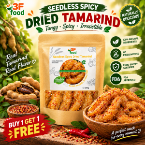 SEEDLESS SPICY DRIED TAMARIND  Dried Whole Tamarind With Sweet And Sour Spicy 100g  250g  500g