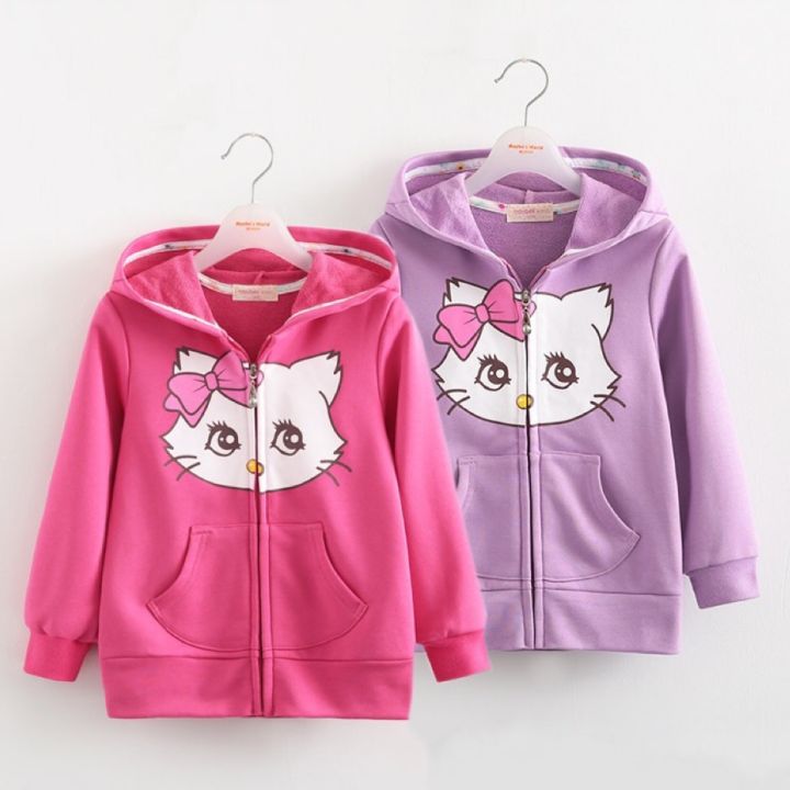Sale Trendy Girl Kids Cute Character Cartoon Design Hoodie Jacket