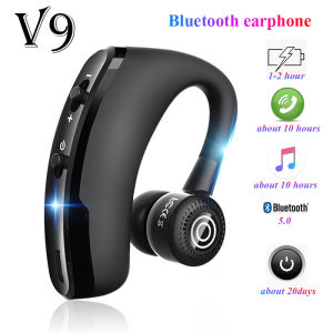 VAORLO V9 earphones Bluetooth headphones Handsfree wireless headset Business headset Drive Call Sports earphones for iphone Samsung