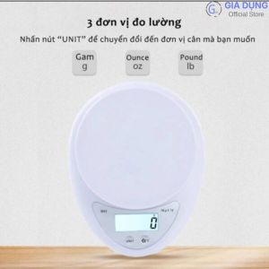 Cân tiểu ly mini cao cấp B05 5kg tiện lợi cho nhà bếp làm bánh độ chính xác cao tặng kèm pin