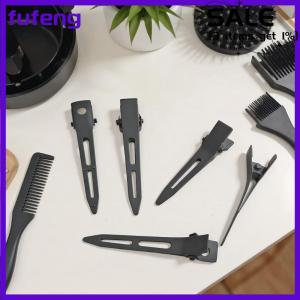 fufeng 10PCS Black Duckbill Hair Clips Nonslip Alligator Hair Clips Barber Salon Styling Dying Hair Accessories Hairpin
