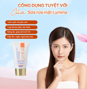 Sữa rửa mặt Lymina giúp làm sạch da hỗ trợ làm sáng da