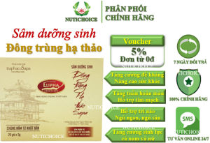 Trà Đông Trùng Hạ Thảo Hồng Sâm Sapa chống lão hoá ung thư tăng cường sức khoẻ bổ thận tráng dương ăn ngủ ngon - Hộp 20 gói
