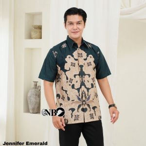 Batik Couple Sarimbit Pasangan Atasan Pria wanita Motif Jenifer - Batik Kembar Putra