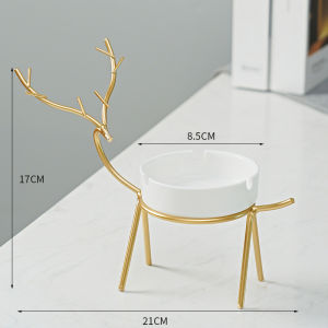 Eyre/Luxury/Asbak keramik rusa emas / asbak kepribadian kreatif / asbak sederhana / ornamen dekoratif