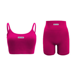 【Masih Ada】Setelan Olahraga Hotpants Tanktop+Celana Pendek / Setelan Baju Senam Workout Fitness Lari Zumba Aerobic Import