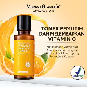 VIBRANT GLAMOUR [BPOM] Vitamin C Toner 100ml Memutihkan Melembabkan Mencerahkan Warna  Fading Dark Spots Reduce Facial Essence Toner Moisturizing Hydrating Pore Minimizer Menghilangkan  Pucat untuk Semua Jenis  Anti-kerut Anti penuaan