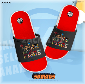 Selop Anak-Anak Terbaru BRZ 598 Dengan Berbagai Pilihan Warna Sendal Menarik Flip-Flop Anak Anak Size 26-35