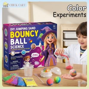 Bouncy Ball Science Kit Diy Jumping Sand Stem Learning Activity Non Toxic Materials Home Experiment Toy