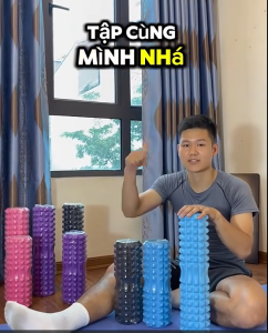 CON LĂN GAI MASSAGE 45CM - TRỢ THỦ PHỤC HỒI CƠ THỂ SAU MỖI BUỔI TẬP