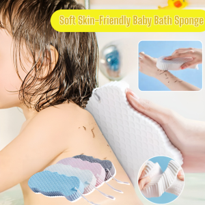 Bath Sponge Soft Skin-Friendly Baby Bath Sponge Bath Ball Shower Brush Rich Foam Powerful Exfoliating