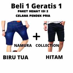 NAMURA COLLECTION PROMO BELI 1 GERATIS 1 /Celana pendek pria / Celana murah pria / celana keren pria / celana pendek pria /celana jeans pria / CELANA JEANS PENDEK PRIA / 26-44