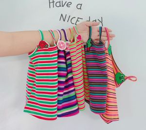 Lyvyshop - Combo 02 Áo dây bé gái sọc cầu vồng siêu dễ thương 08-22kg (Cotton SG chính phẩm)