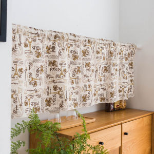 Kitchen Curtain Blackout Window Short Curtain Cabinet Decorative Valances Short Drapes