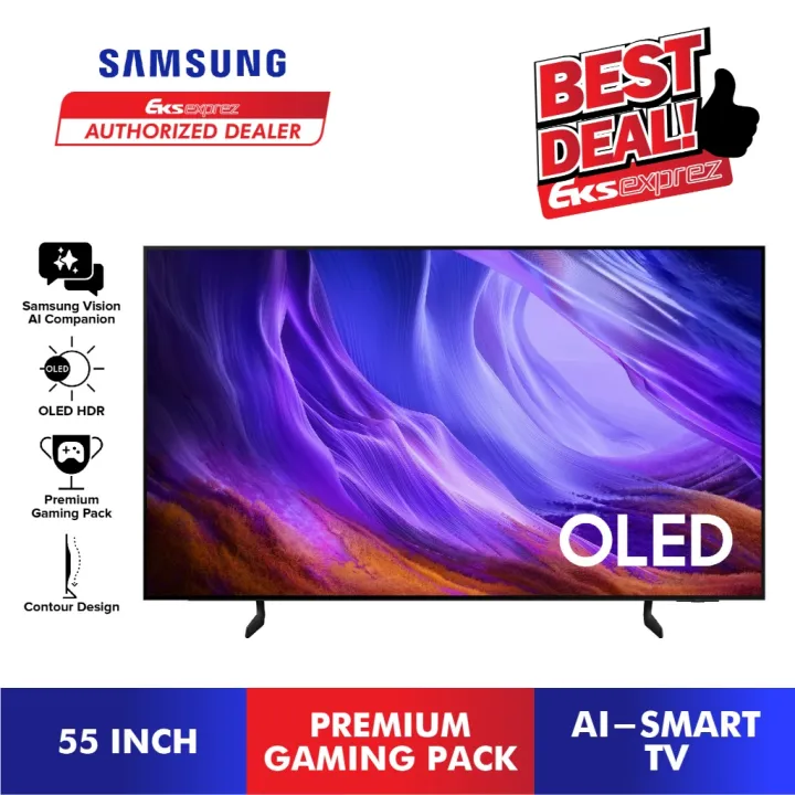 [2026 NEW] Samsung 55" OLED S85H 4K Samsung Vision AI Smart TV QA55S85HAEXXM