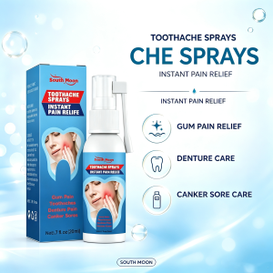 South Moon Toothache Sprays Instant Pain Relief Gum Pain Relief Denture Care Canker Sore Care