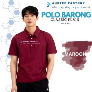 A2A Plain Polo Barong 3Button Formal Attire All Color polo barong for men