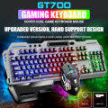 Aigo Gaming Keyboard and Mouse Set E-Sports Machinery Feel Wired and Desktop Computer Key Mouse Home Office. 