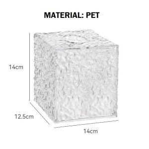 Toilet Roll Storage Organizer Box Holder Transparent Living Washroom Lobby Desktop Bathroom Nordic Cafe Hotel Restaurant