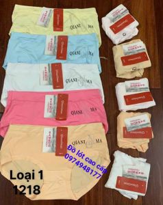 10 quần lót nữ cotton 1218 rẻ trơn cao cấp 46kg-65kg