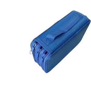 LZHDP MALL 32/52/75 lỗ Túi bút chì màu 2/3/4 lớp Sức chứa lớn Túi đựng bút Đa chức năng Khóa kéo trơn tru Hộp Bút Chì Phụ kiện văn phòng