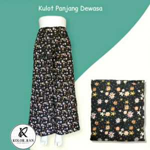 PAKET HEMAT 3PCS CELANA KULOT WANITA DEWASA MOTIF RANDOM
