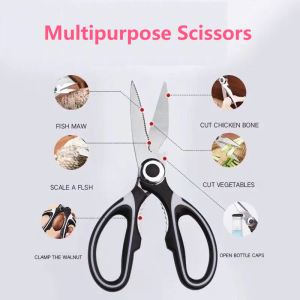 Kitchen Multipurpose Scissors Stainless Steel Chicken and Duck Fishbone Strong Scissors