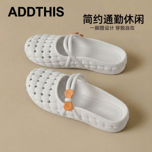 Free Shipping Hollowed-Out Closed-Toe WomenS Slip-On Sandals For Outdoor Wear 2026 New Summer Flat Perforated Sandals For Women