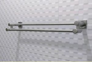 Gantungan Handuk Kamar Mandi Susun Kombinasi 2 baris bahan Stainless Steel