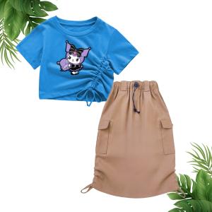 SETELAN ROK CARGO TALI SERUT ANAK 1-10 TAHUN