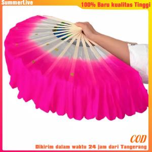Kipas Tari Warna /Menari Kipas Kipas Dekorasi/Latihan Tari Penggemar/Kain Sutra Imitasi